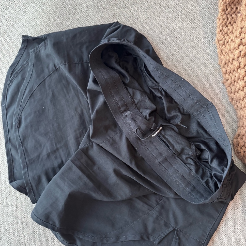 Nike Dri-Fit Black Running Shorts Zip Pocket Athletic Workout Size S - Picture 5 of 6